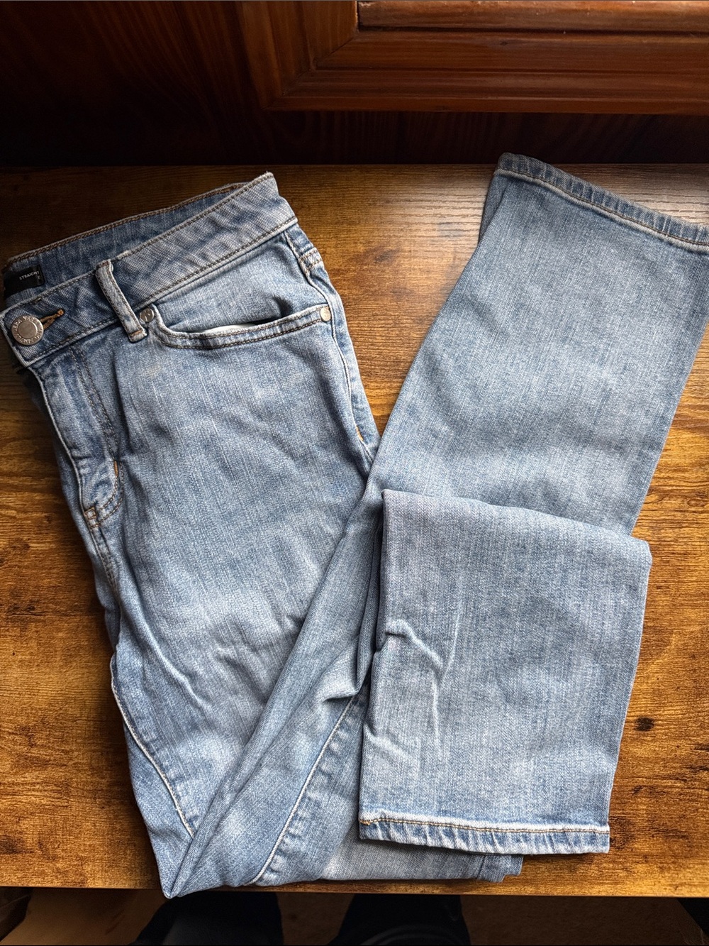 Simply Vera Wang Women’s Size 8 Medium Blue Straight Leg Jeans - Picture 2 of 9